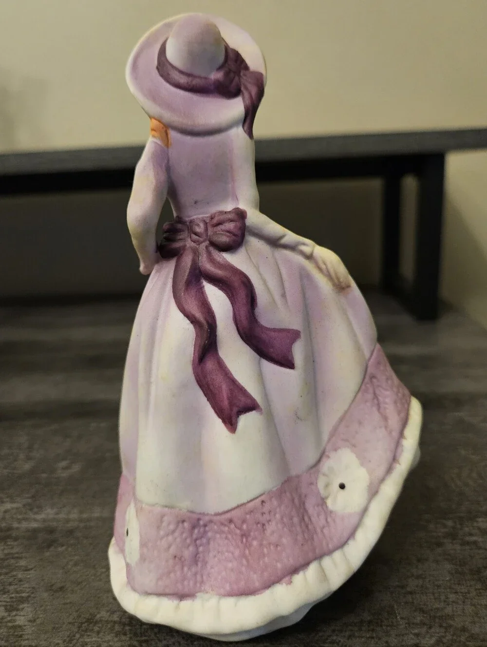 Vintage Bisque Porcelain Victorian Dancing Lady Figurines - Set of 2